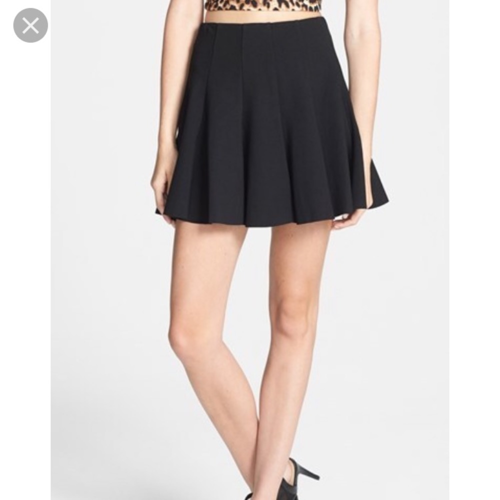 ASTR Ponte Pleated Mini Skirt